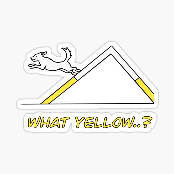 "What yellow" Sticker for Sale by Redbubble