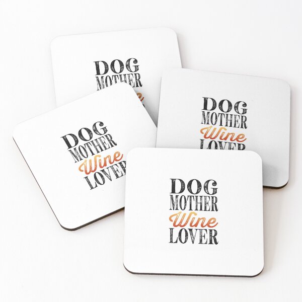 Item preview, Dog Mother Wine Lover Essential Classic Sticker And Shirt Design designed and sold by Glike.