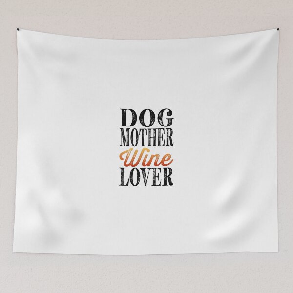 Artikelvorschau, Hund Mutter Weinliebhaber Essential Classic Aufkleber und Shirt Design entworfen und verkauft von Glike.