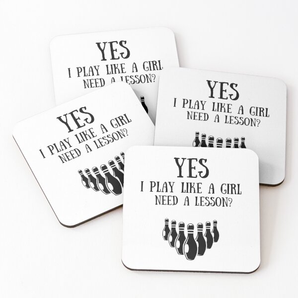 Item preview, Bowling: Yes I play like a girl, Need a lesson? designed and sold by TheGreenGoat.
