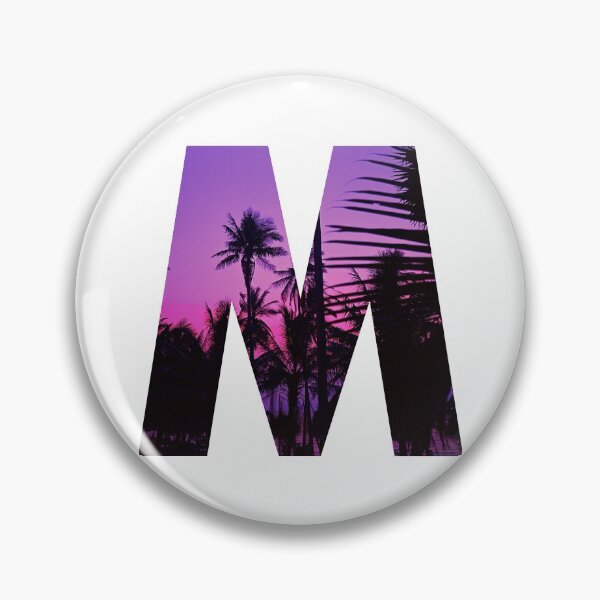 Item preview, M letter, Purple sunset designed and sold by stickmeok.
