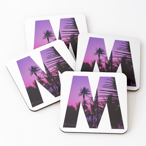Item preview, M letter, Purple sunset designed and sold by stickmeok.