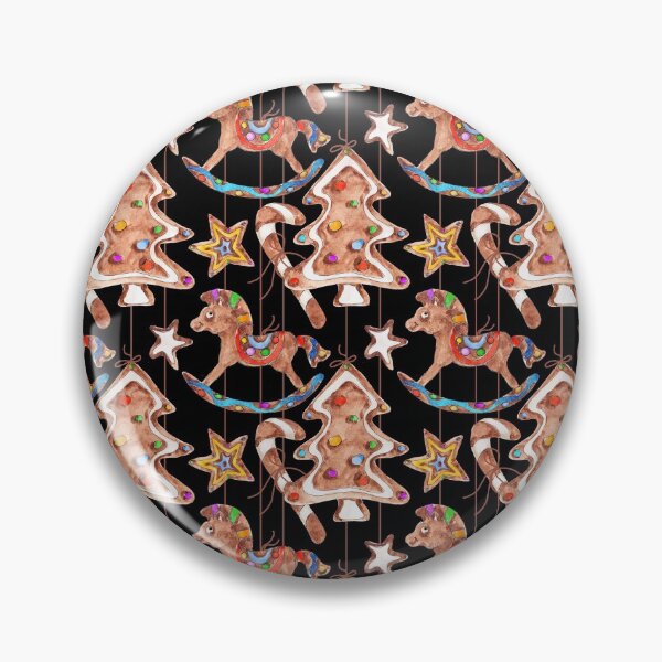 Item preview, Christmas Patterns With Gingerbread designed and sold by Openspace2020.