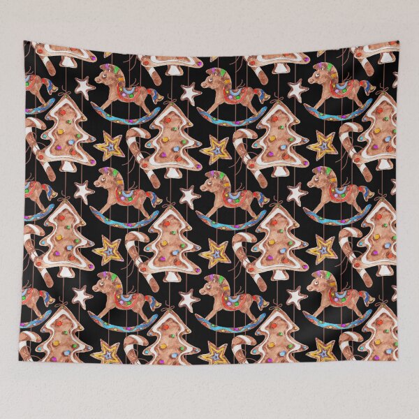 Item preview, Christmas Patterns With Gingerbread designed and sold by Openspace2020.