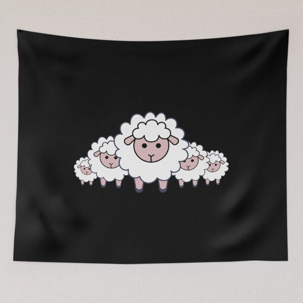 Item preview, Sheep Gang A Sweet Herd Of Sheep Is Watching You I Love Sheep designed and sold by Paulina Vanlife.