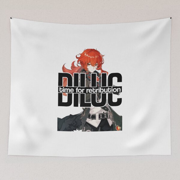 Item preview, DILUC time for retribution Genshin Impact designed and sold by chris28zero.