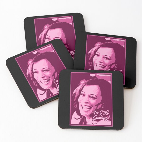 Item preview, Kamala Harris I'm still speaking (in pinks) designed and sold by larykingshop.