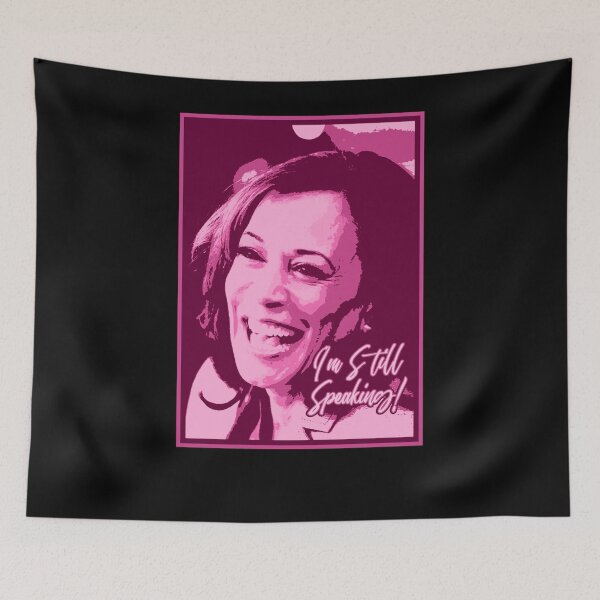 Item preview, Kamala Harris I'm still speaking (in pinks) designed and sold by larykingshop.