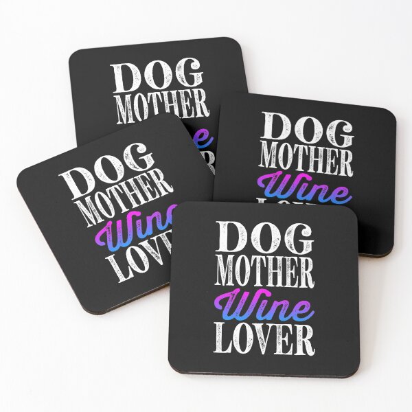 Item preview, Dog Mother Wine Lover Essential Classic Sticker And Shirt Design designed and sold by Glike.