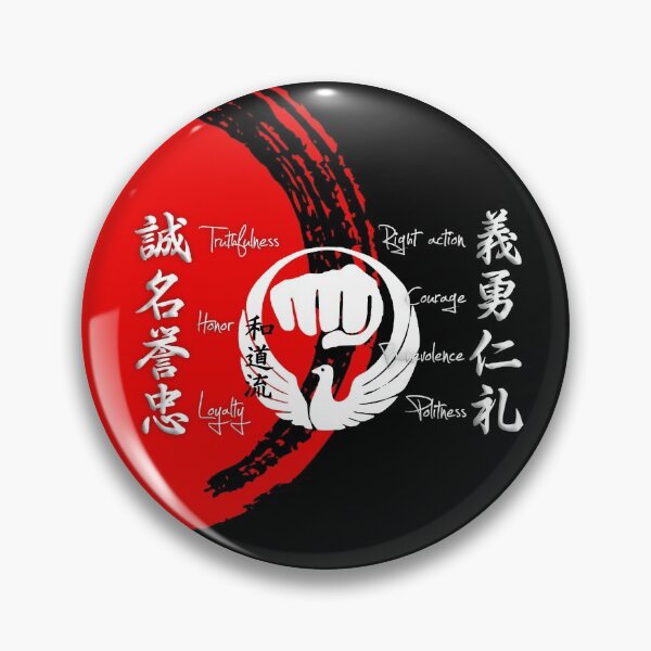 Item preview, Wado Ryu Karate Bushido Values Edit designed and sold by Zanshin-Art.