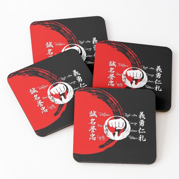 Item preview, Wado Ryu Karate Bushido Values Edit designed and sold by Zanshin-Art.