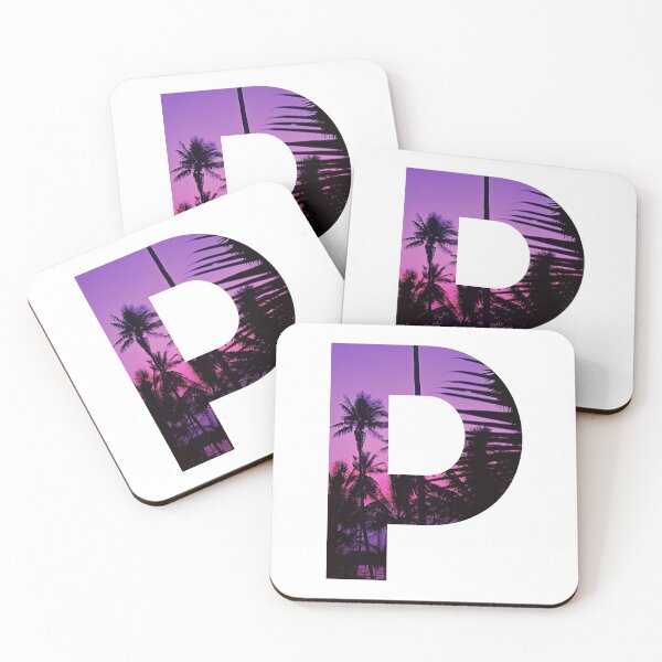 Aperçu de l'œuvre lettre p, initiale p violette créée et vendue par stickmeok.