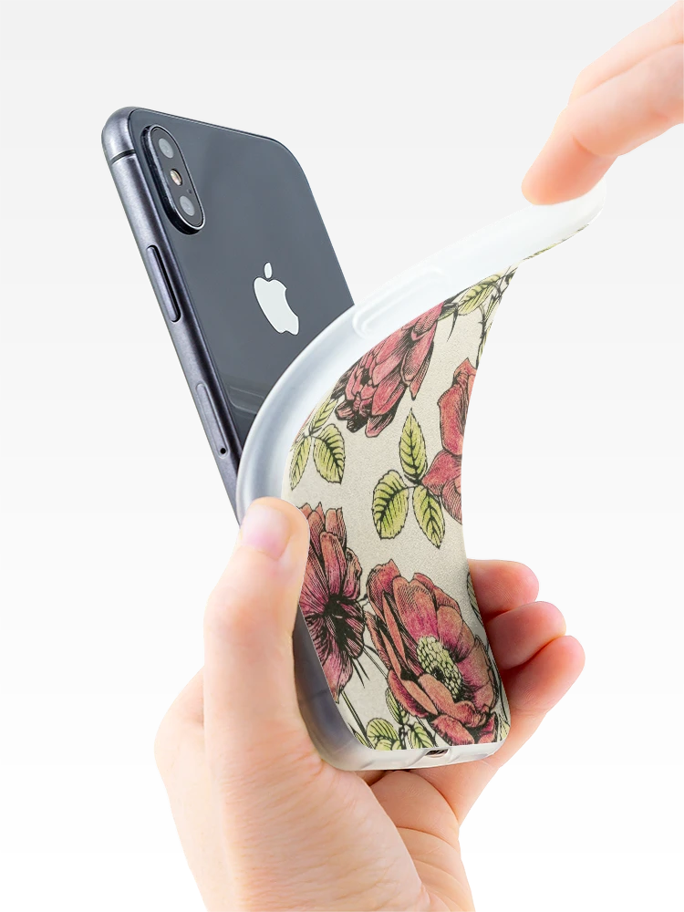 Thumbnail 4 of 5, iPhone Case, Red Roses designed and sold by Mark&Roxana Designs.