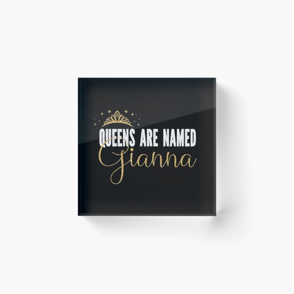 Item preview, Queens Are Named Gianna Personalized First Name Girl print designed and sold by Grabitees.