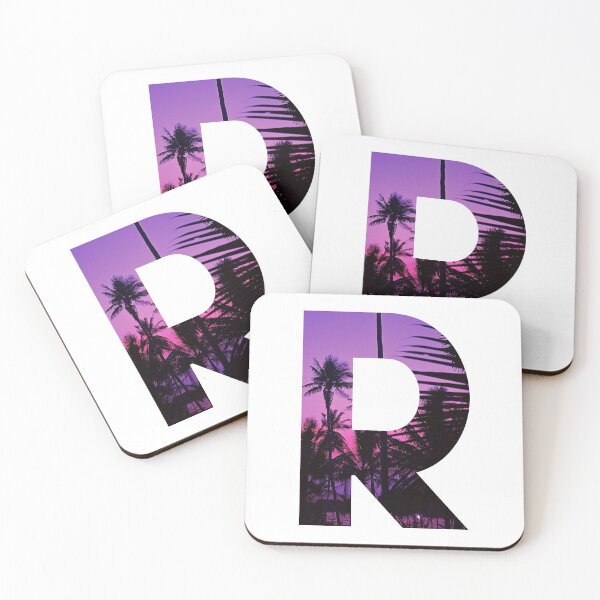 Item preview, R letter, Purple sunset R designed and sold by stickmeok.