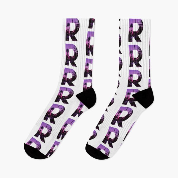 Item preview, R letter, Purple sunset R designed and sold by stickmeok.
