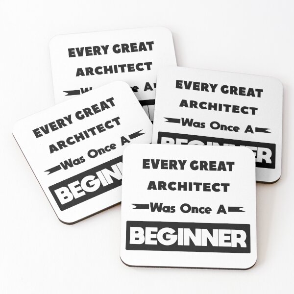 Item preview, Every Great ARCHITECT Was Once A Beginner designed and sold by anass002.