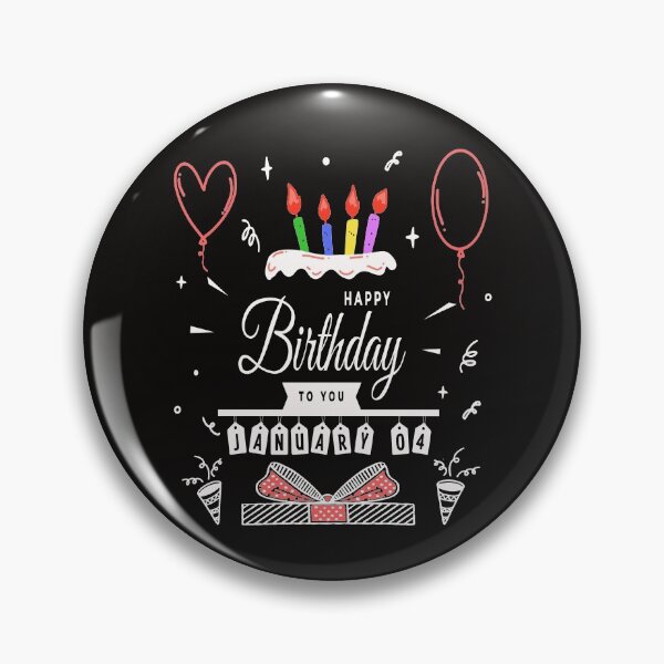 Item preview, happy birthday January 04 st designed and sold by virilamissa.