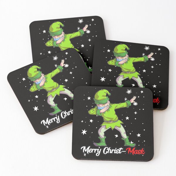 Item preview, Dabbing Elf Wearing Mask Quarantine Christmas 2020 designed and sold by KendraHenke.