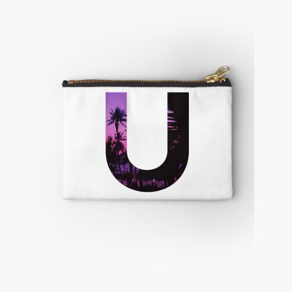 Item preview, U letter, Purple sunset U designed and sold by stickmeok.