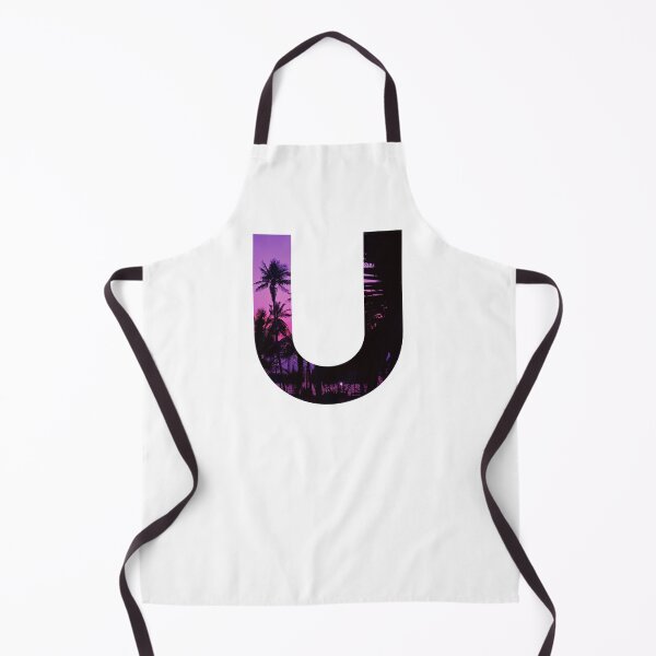 Item preview, U letter, Purple sunset U designed and sold by stickmeok.
