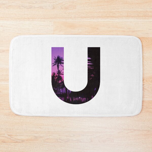 Item preview, U letter, Purple sunset U designed and sold by stickmeok.