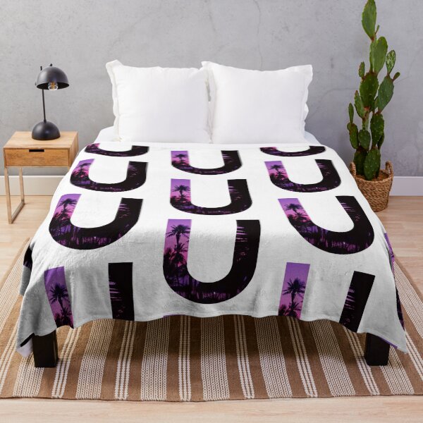 Item preview, U letter, Purple sunset U designed and sold by stickmeok.