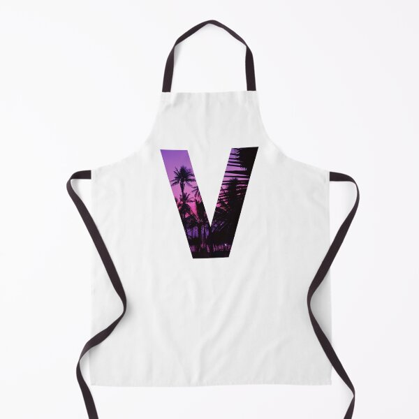 Item preview, V letter, Purple sunset designed and sold by stickmeok.