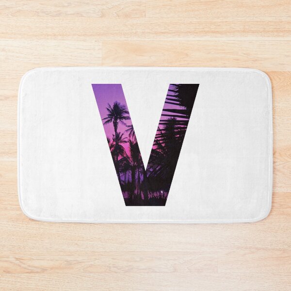 Item preview, V letter, Purple sunset designed and sold by stickmeok.
