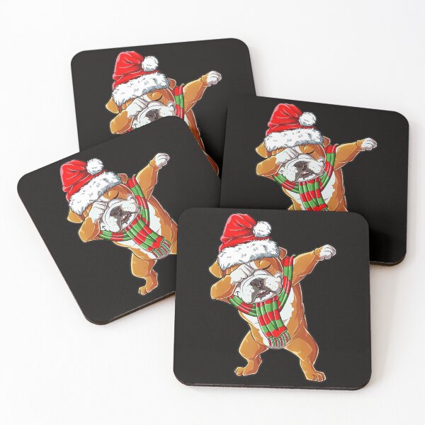 Item preview, Dabbing English Bulldog Santa Christmas designed and sold by KendraHenke.