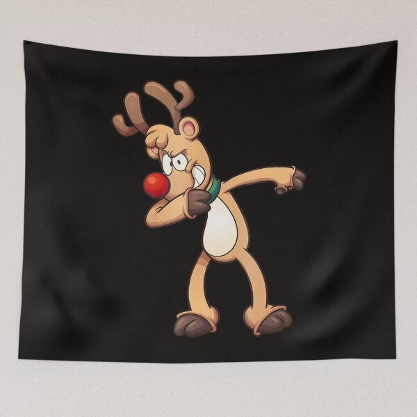 Item preview, Dabbing Evil Reindeer Santa Christmas Holiday designed and sold by KendraHenke.