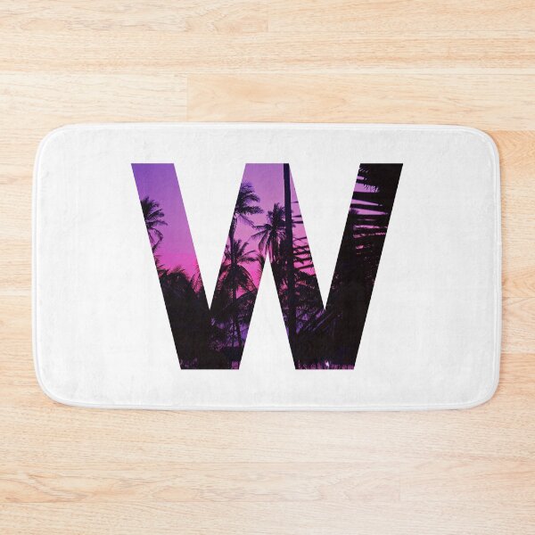 Item preview, W letter, Purple sunset designed and sold by stickmeok.
