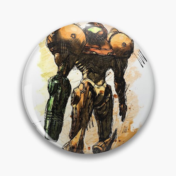 Item preview, Metroid - Samus Aran - Prime Hunter - Watercolor Sketch designed and sold by Visionyst.