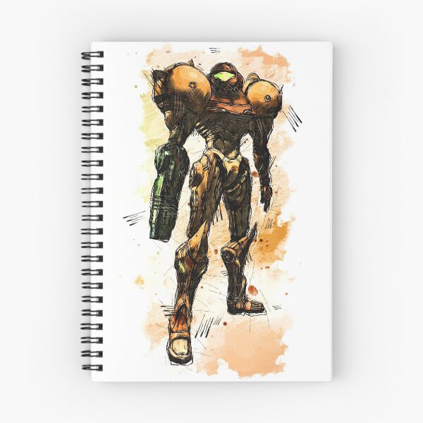 Artikelvorschau, Metroid - Samus Aran - Prime Hunter - Aquarellskizze entworfen und verkauft von Visionyst.