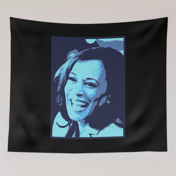Item preview, Kamala Harris Joyous in Blues designed and sold by larykingshop.