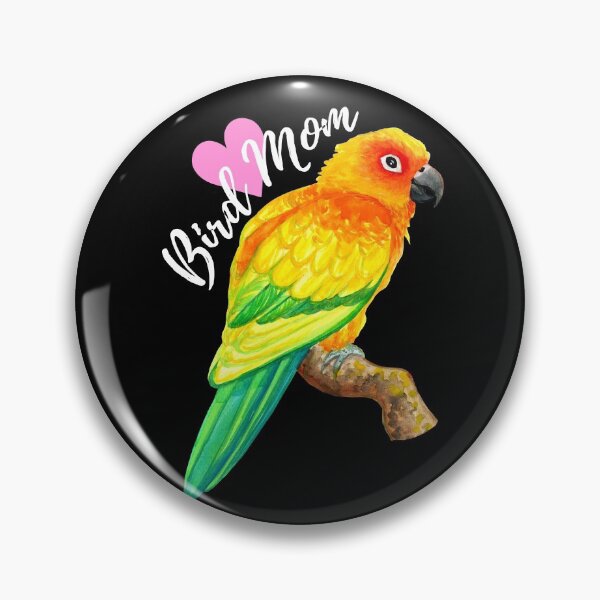 Item preview,  Parrot Bird Mom - Sun Conure Watercolor designed and sold by Ivy Lily Art.