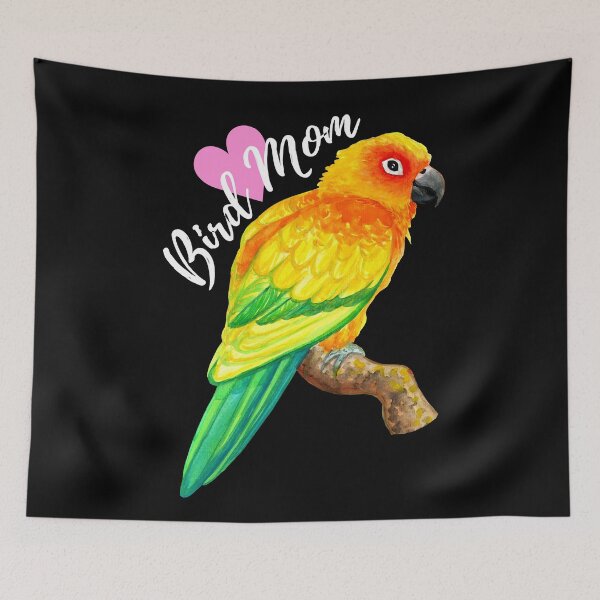 Item preview,  Parrot Bird Mom - Sun Conure Watercolor designed and sold by Ivy Lily Art.