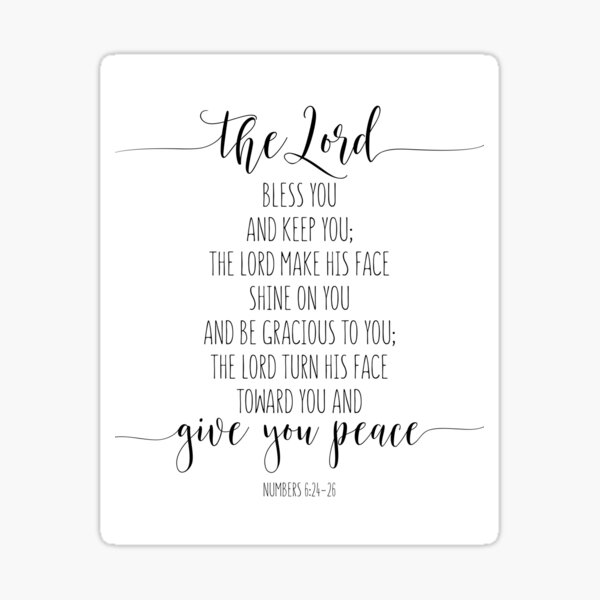 The Lord Bless You And Keep You Numbers 624 26 Bible Verse Christian T Scripture