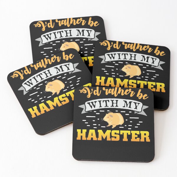 Item preview, Id rather be with my Hamster design designed and sold by Grinover.