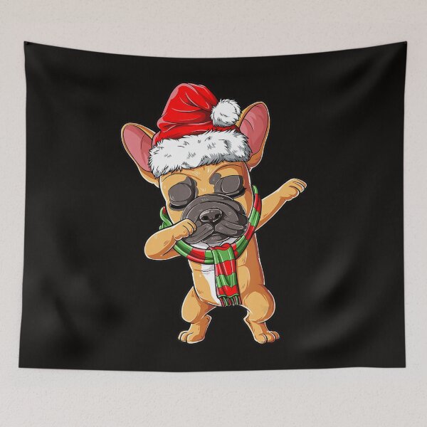 Item preview, Dabbing French Bulldog Santa Christmas designed and sold by KendraHenke.
