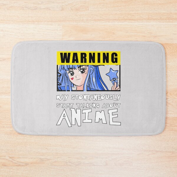 Item preview, Warning May Spontaneously Start Talking About Anime designed and sold by Feline Rockstars.