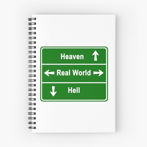 Item preview, Heaven, real world or hell designed and sold by NewSignCreation.