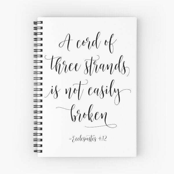 Item preview, A Cord Of Three Strands Is Not Easily Broken, Ecclesiastes 4:12. Bible Verse, Wedding Decor designed and sold by aenaonartwork.