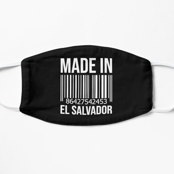 Hecho en El Salvador Mascarilla plana