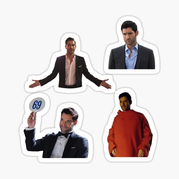 Item preview, Funny Lucifer Stickers Pack designed and sold by ArtsyShachar.