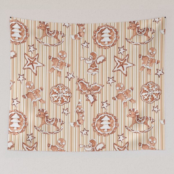 Item preview,  Christmas patterns with gingerbread designed and sold by Openspace2020.