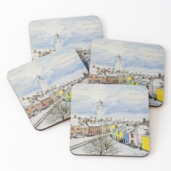 Item preview, Snow Day in Southwold Painting designed and sold by Tom Crittenden.