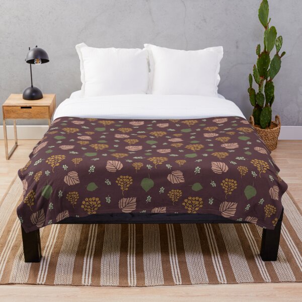 Item preview, Quirky Vector Autumn Berries and Leaves Seamless Pattern on Brown  designed and sold by Delali  Kudjordji.