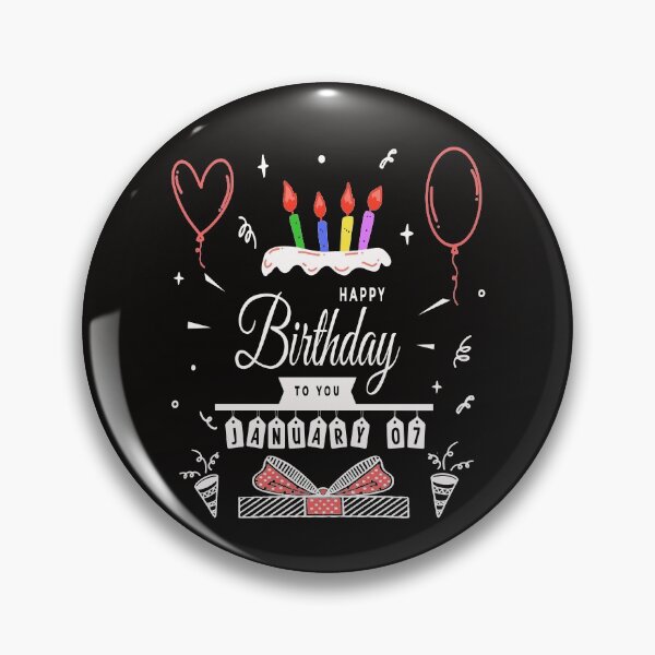 Item preview, happy birthday January 07 st designed and sold by virilamissa.
