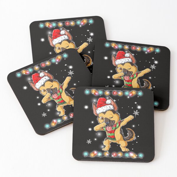 Item preview, Dabbing German Shepherd Santa Christmas designed and sold by KendraHenke.